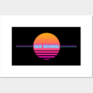 Old school Retrowave Vaporwave Posters and Art